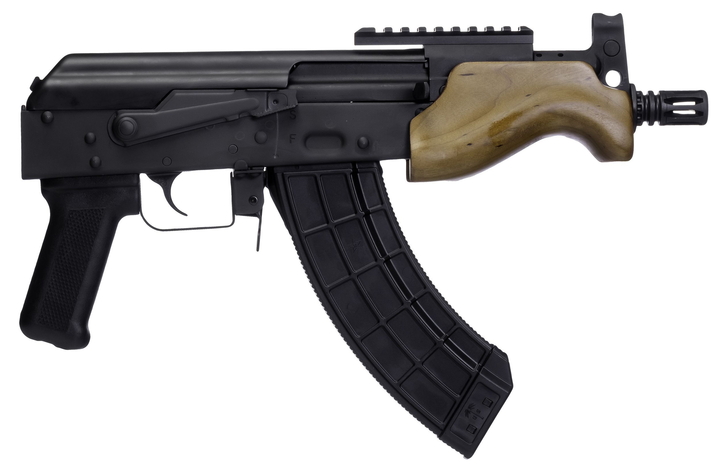 Century Arms Micro Draco Pistol HG7596-N, 7.62x39mm, 6.25in, Polymer Pistol Grip, 30 Rds