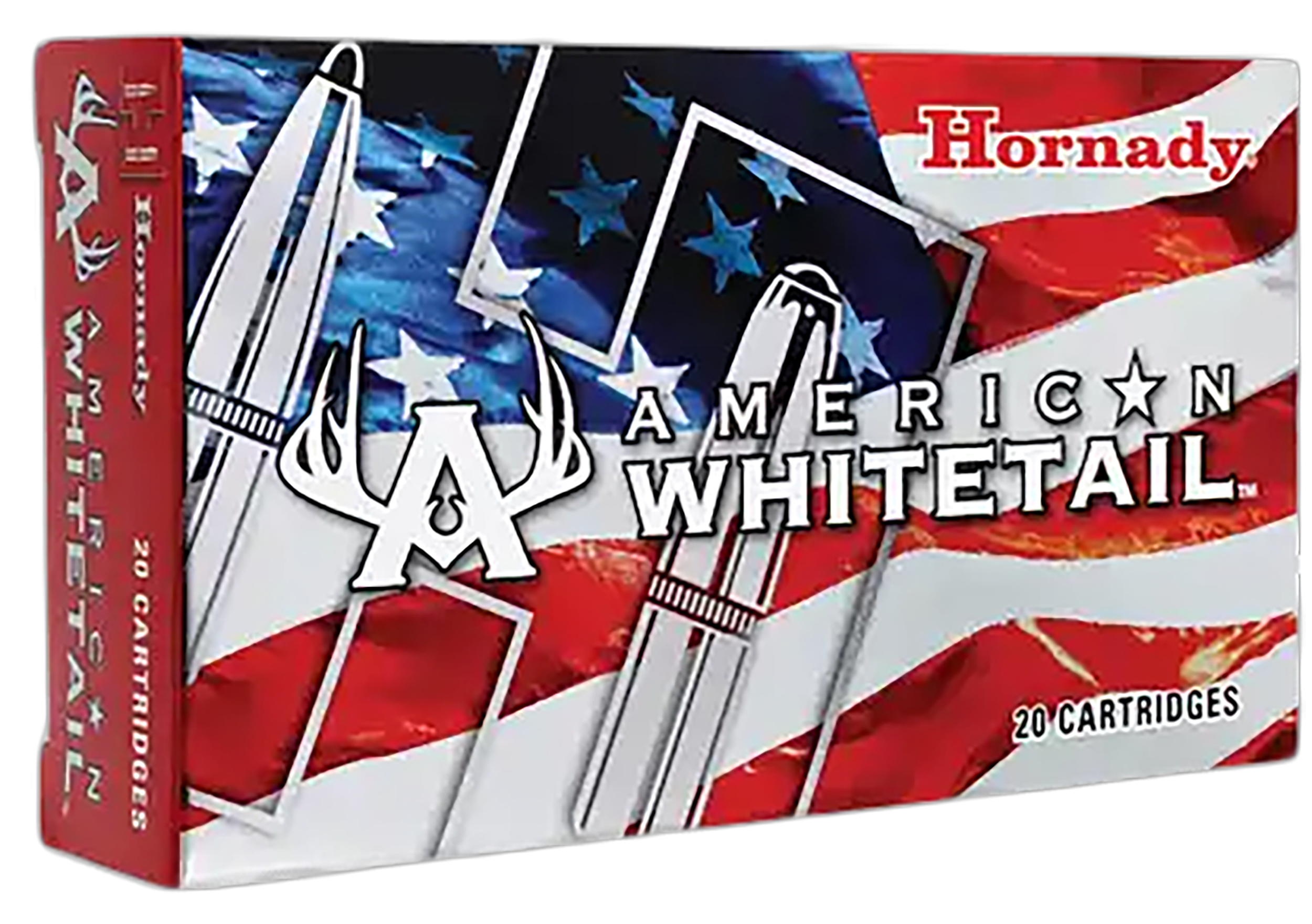 Hornady American Whitetail Rifle Ammunition 80904, 308 Winchester, Soft Point (SP), 165 GR, 2700 fps, 20 Rd/bx