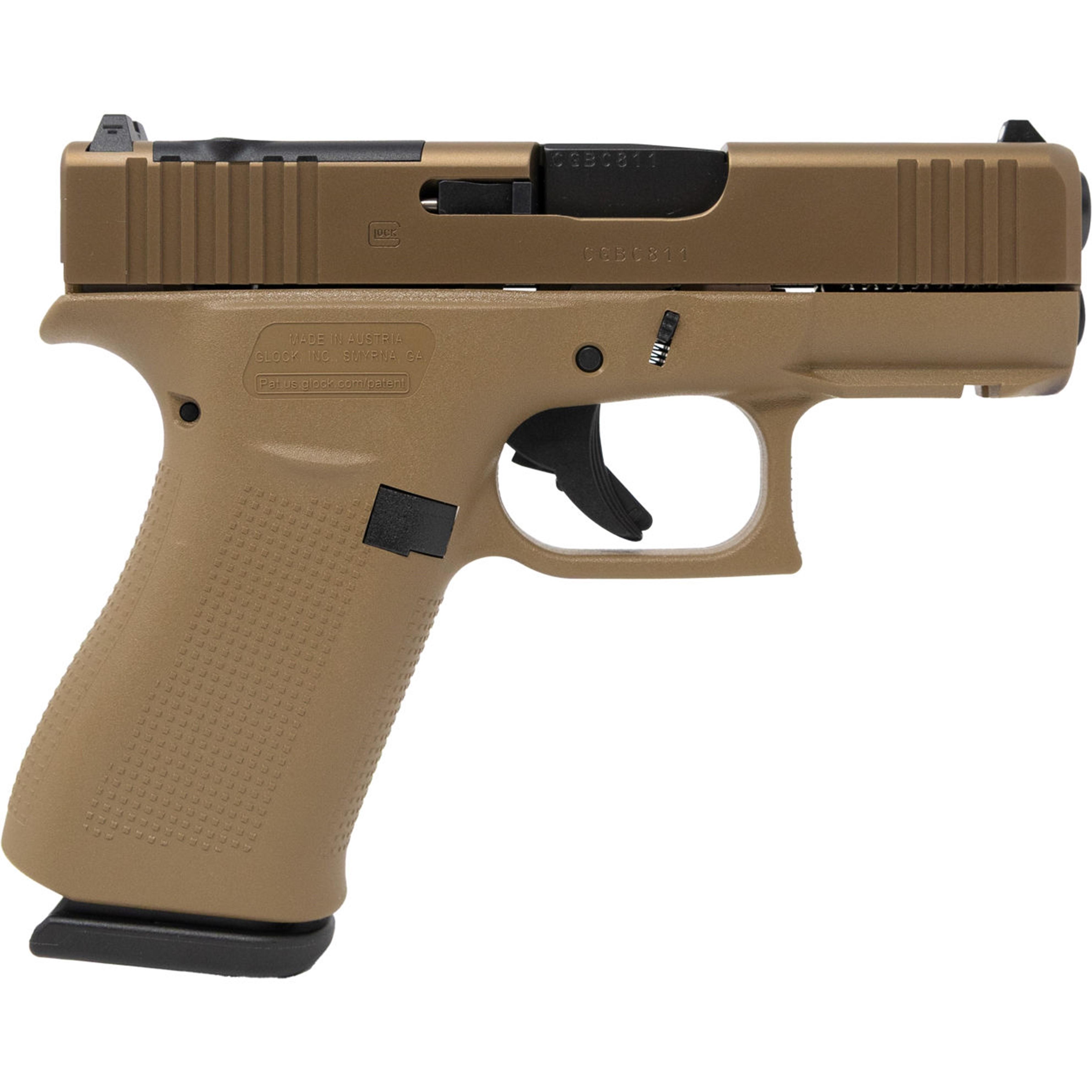 Glock 43X MOS Pistol PX435Z201FRMOSK, 9mm, 3.41