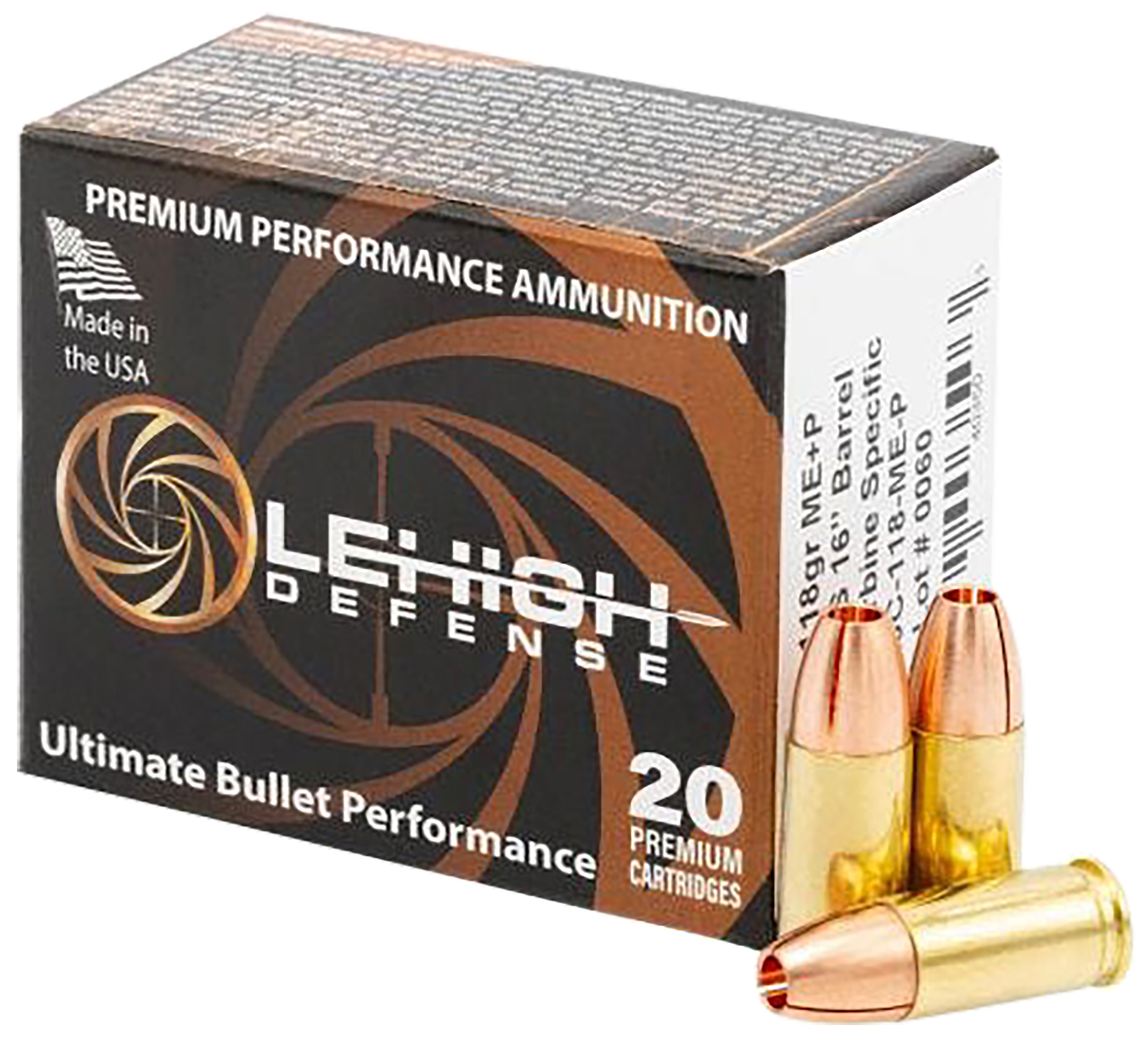LeHigh Defense Max Expansion Pistol Ammunition LA9C118MEP, 9mm