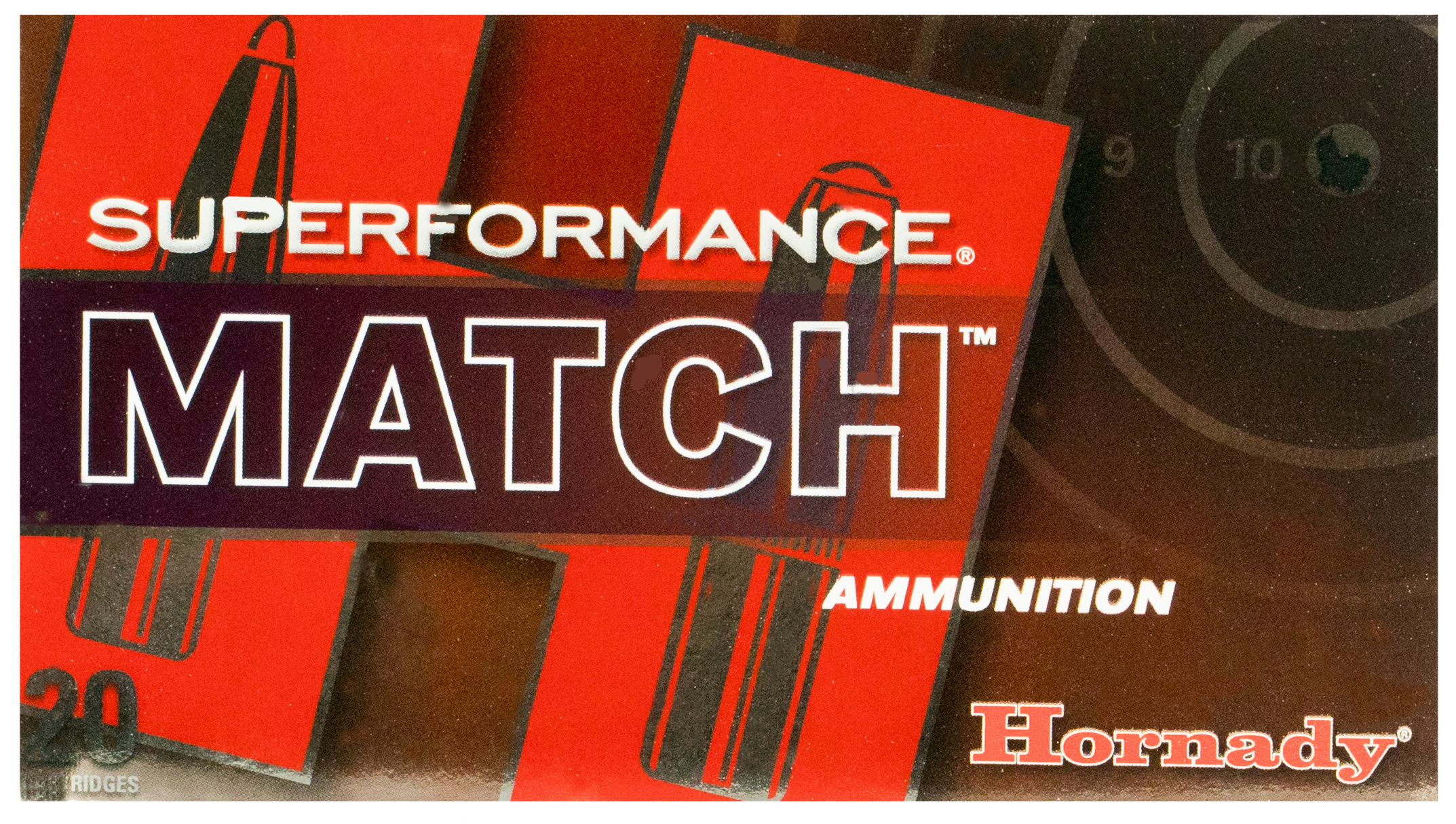 Hornady Superforamnce Rifle Ammunition 80963, 308 Winchested, ELD Match, 168 GR, 2840 fps, 20 Rd/bx