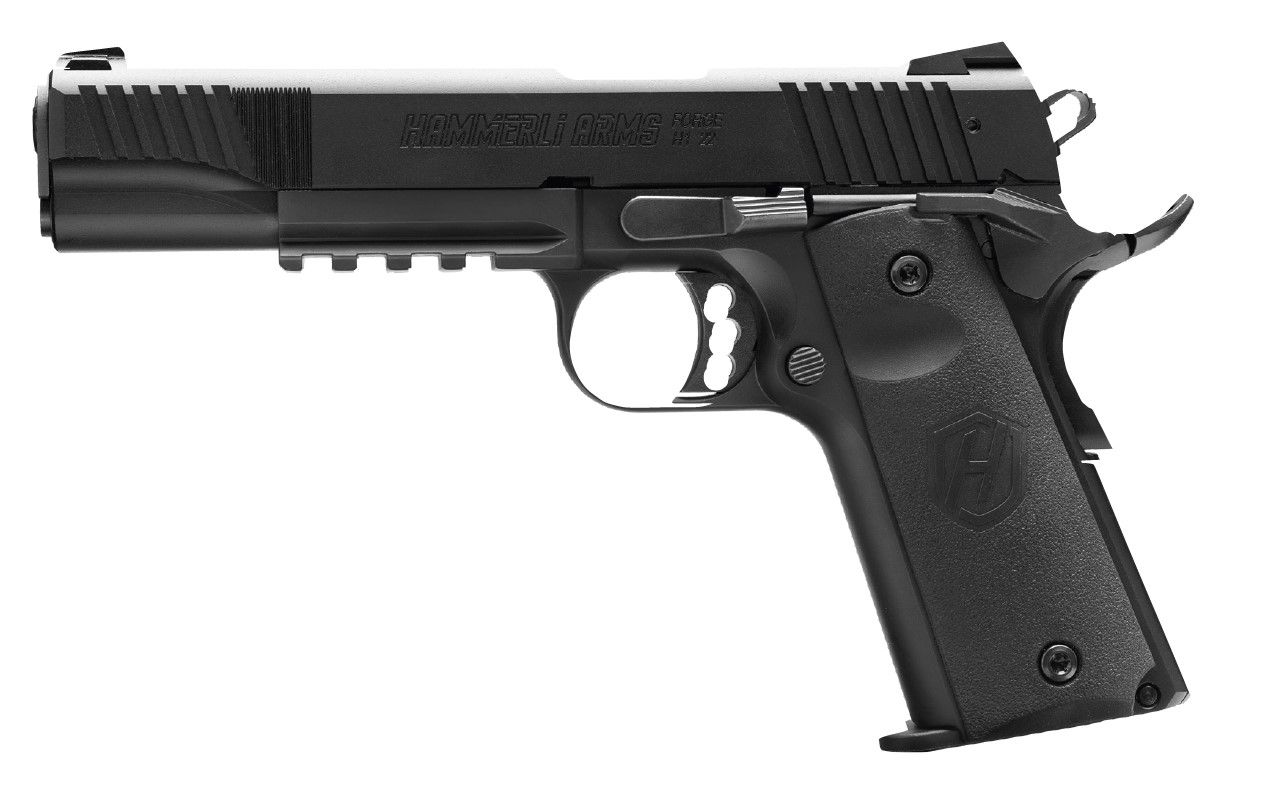 Walther Hammerli Forge H1 Pistol 517050010, 22LR, 5in, Black Rubber Grips, 10 Rds