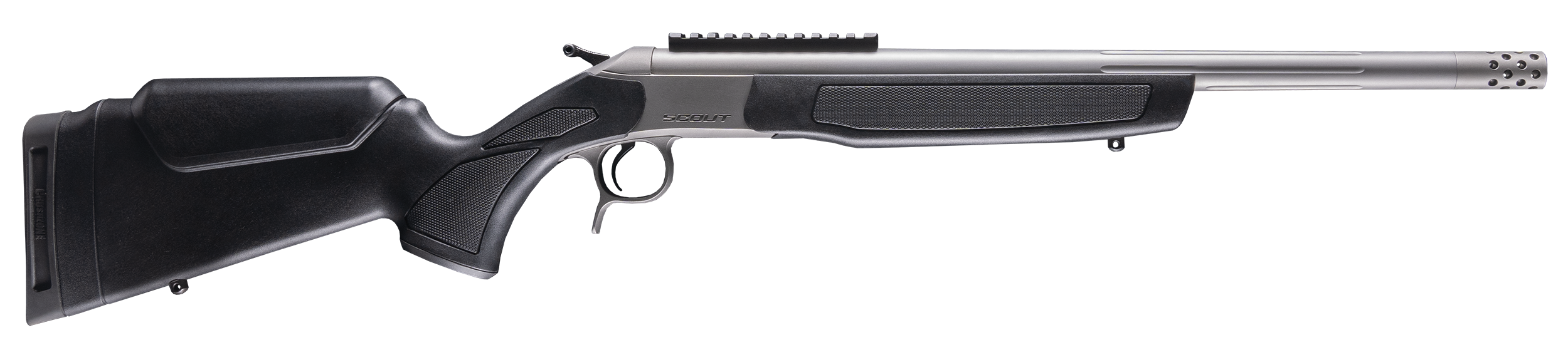 CVA Scout Takedown Single Shot Rifle CR4445S, 444 Marlin, 22" Threaded, Adj Comb & LOP Black Stock, 1rd Rds
