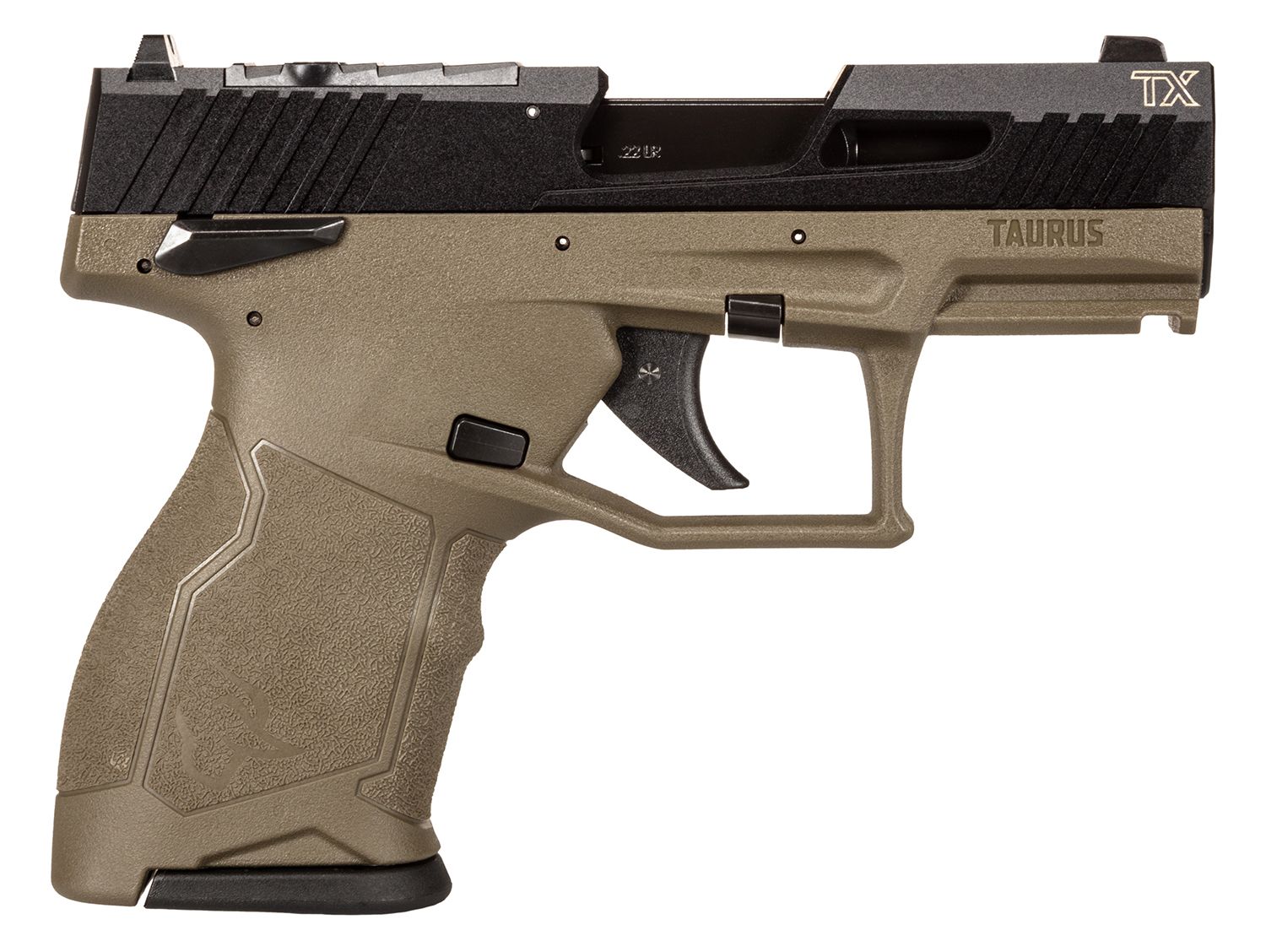 Taurus TX22C Optic Ready Pistol 1-TX22131O-10, 22 LR, 3.60in, OD Green, OD Green w/Black Controls Finish, 10 Rds