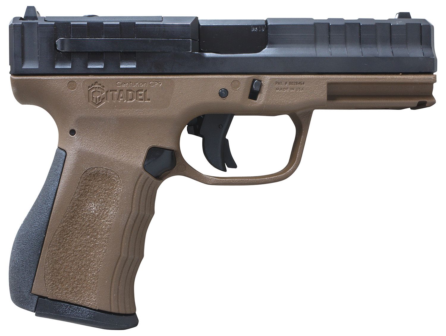 Puma Rifles Centurion CP9 Optic Ready Pistol CITCP9BNZ, 9mm Luger, 4in, Bronze Polymer Frame & Grips, Bronze Finish, 14 Rds