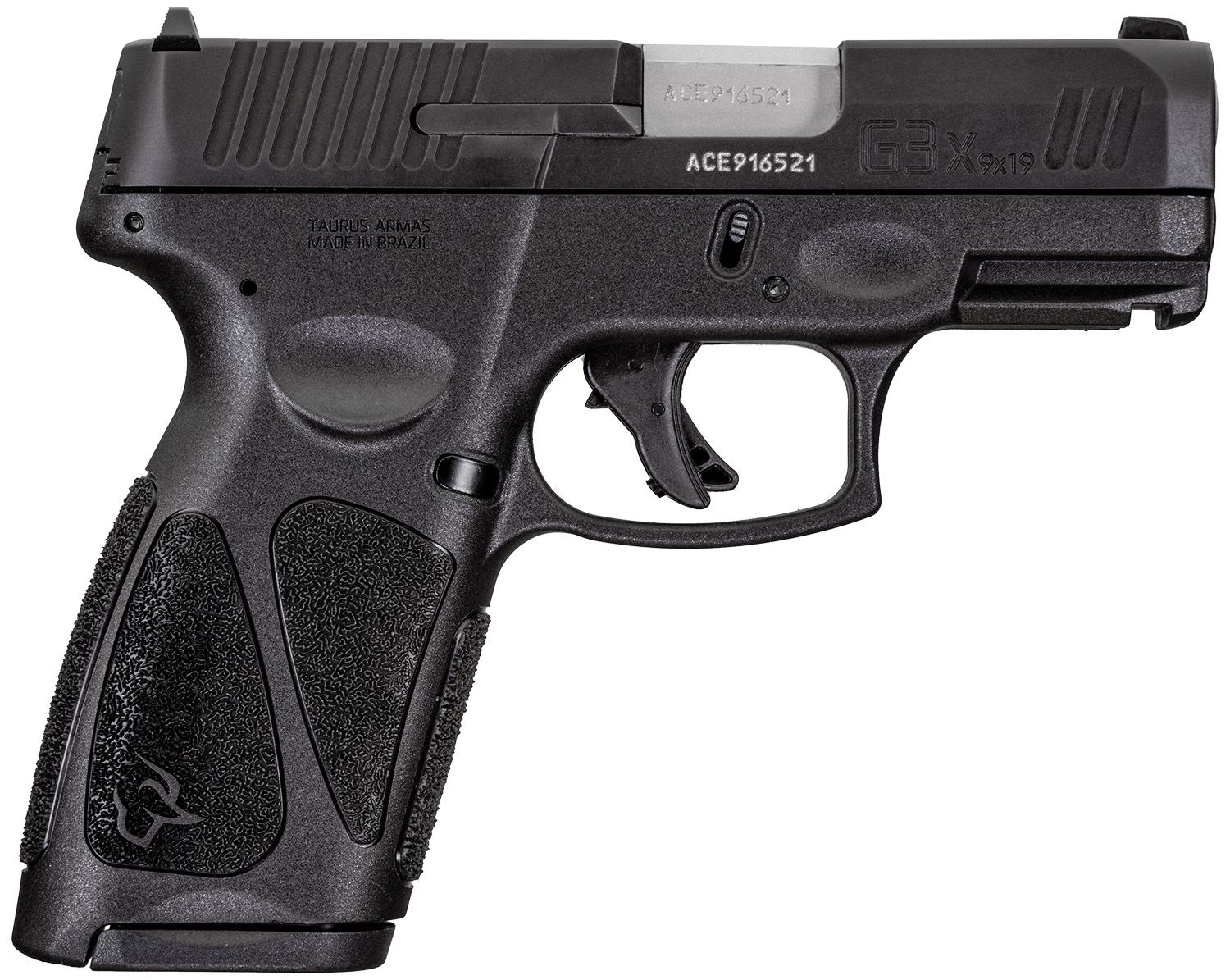Taurus G3X Pistol 1-G3XSR9031-10, 9mm Luger, 3.26in, Black Polymer Grips, Black Finish, 10 Rds