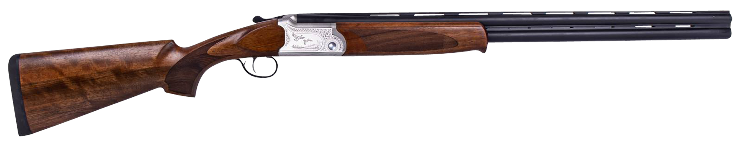 American Tactical SX O/U Shotgun GKOF28SV, 28 Gauge, 26", 3" Chmbr, Wood Stock, Aluminum Alloy w/Engraving Finish