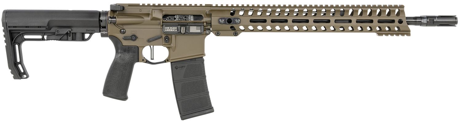 Patriot Ordnance Factory Minuteman DI Rifle 01752, 5.56x45mm NATO, 16.50", 6 Position MFT Minimalist Stock, 30 Rds