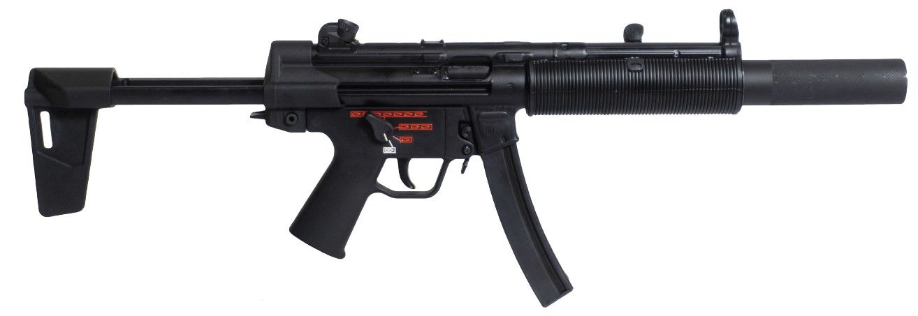 Century Arms AP5SD Pistol HG7886MB-N, 9mm, 5.75in, Magpul MP BSL Brace, Removable Faux Suppressor, 30 Rds