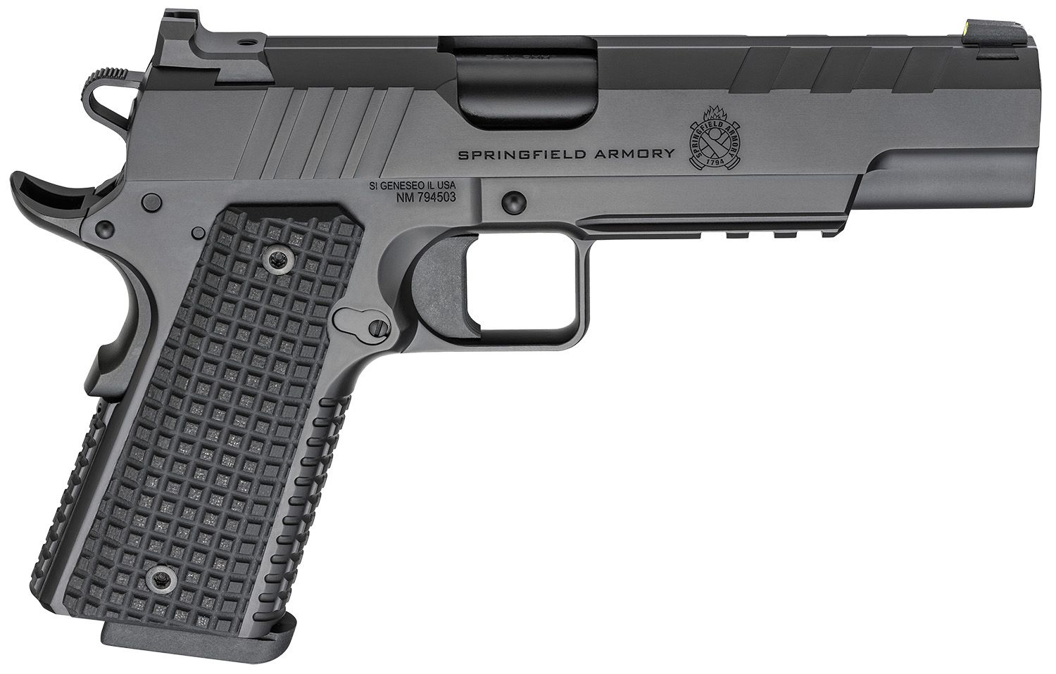 Springfield 1911 Emissary Pistol PX9229L, 9mm Luger, 5in, VZ G10, Black Cerakote Finish, 8 Rds