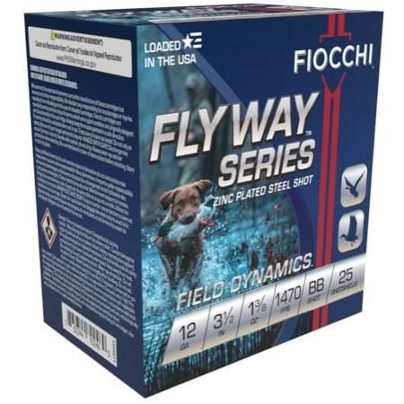 Fiocchi Hunting Load 1235STBB, 12 Gauge, 3-1/2", 1-3/8 oz, 1470 fps, #BB Steel Shot, 25 Rds/Bx