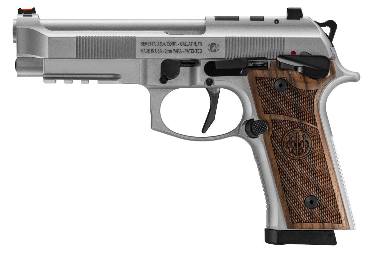 Beretta 92Xi Pistol J92XFMSA20M1, 9mm, 4.7in, Hogue Walnut Grips, 10 Rds