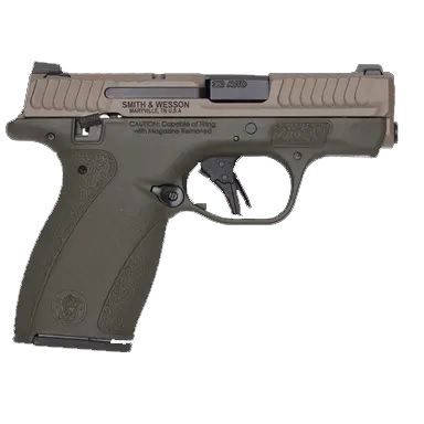Smith & Wesson M&P Bodyguard 2.0 380 Pistol 14439, 380 ACP, 2.75", OD Green Poly. Grips, Serrated FDE Slide, 12 Rds