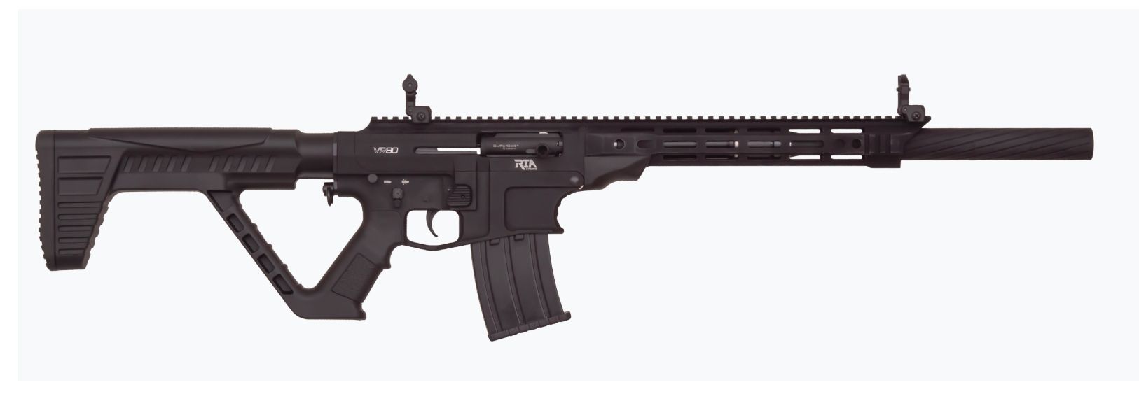 Rock Island Armory VR80 Shotgun California Comply Semi-Auto Shotgun VR80-CA, 12 Gauge, 20" Contoured BBL, 3" Chamber Chmbr, Black Synthetic Tactical Stock, 5 Rds