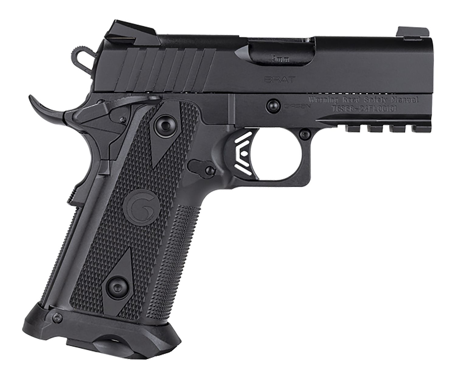 EAA Witness2311 Optic Ready Pistol 395035, 9mm Luger, 3.40in, Black Checkered Polymer Grips, Black Finish, 17 Rds