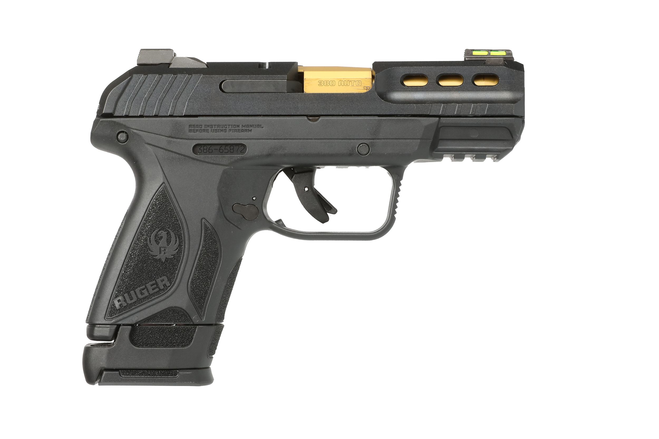 Ruger Security-380 Pistol 3856, 380 ACP, 3.42in, Black Synthetic Grips, 15 Rds