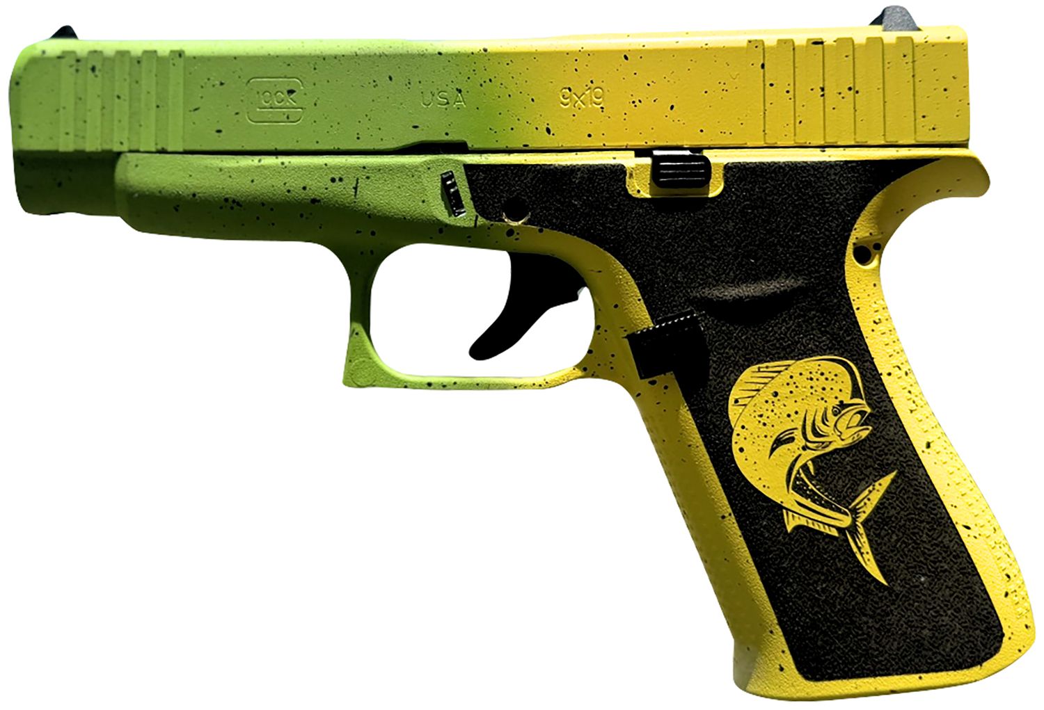 Glock G43X Pistol PX4350204MAHIWG, 9mm Luger, 3.41in, Black Textured Grips, Mahi Finish, 10 Rds