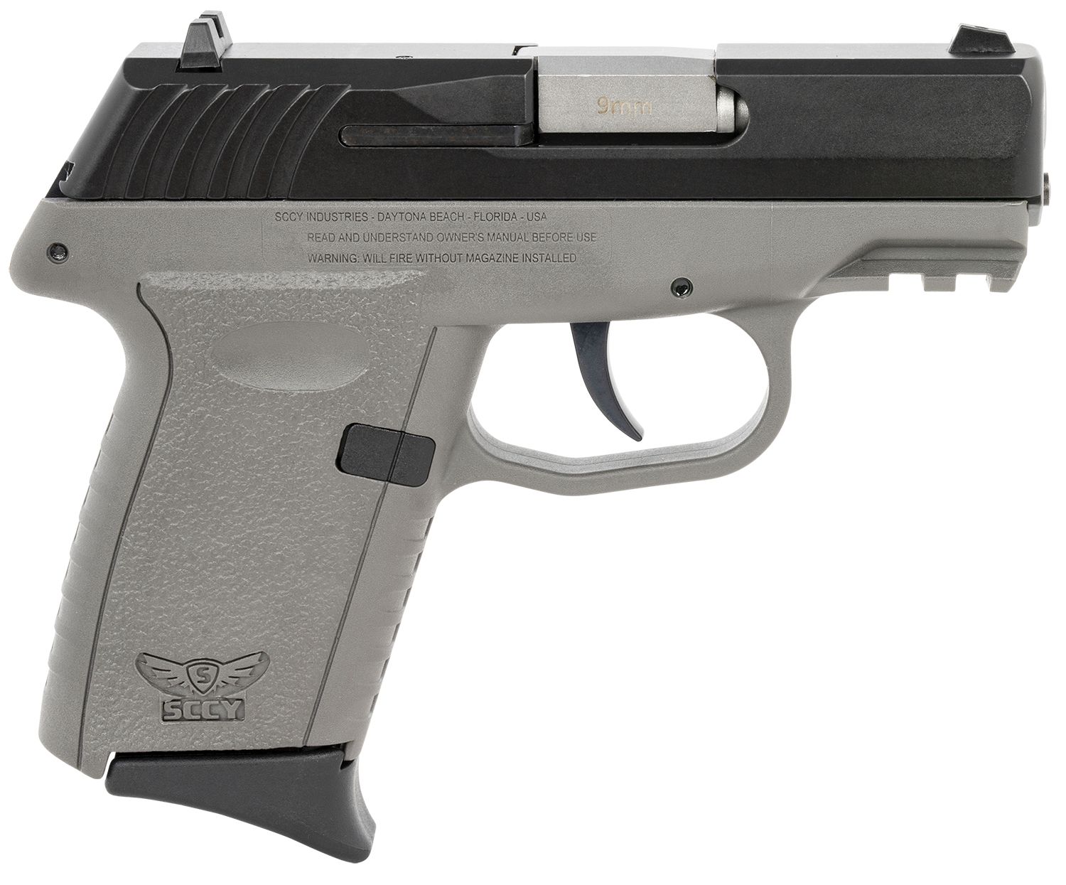 SCCY Industries CPX-2 Gen3 Pistol CPX2CBSGG3, 9mm Luger, 3.10in, Sniper Gray Polymer, Sniper Gray Finish, 10 Rds