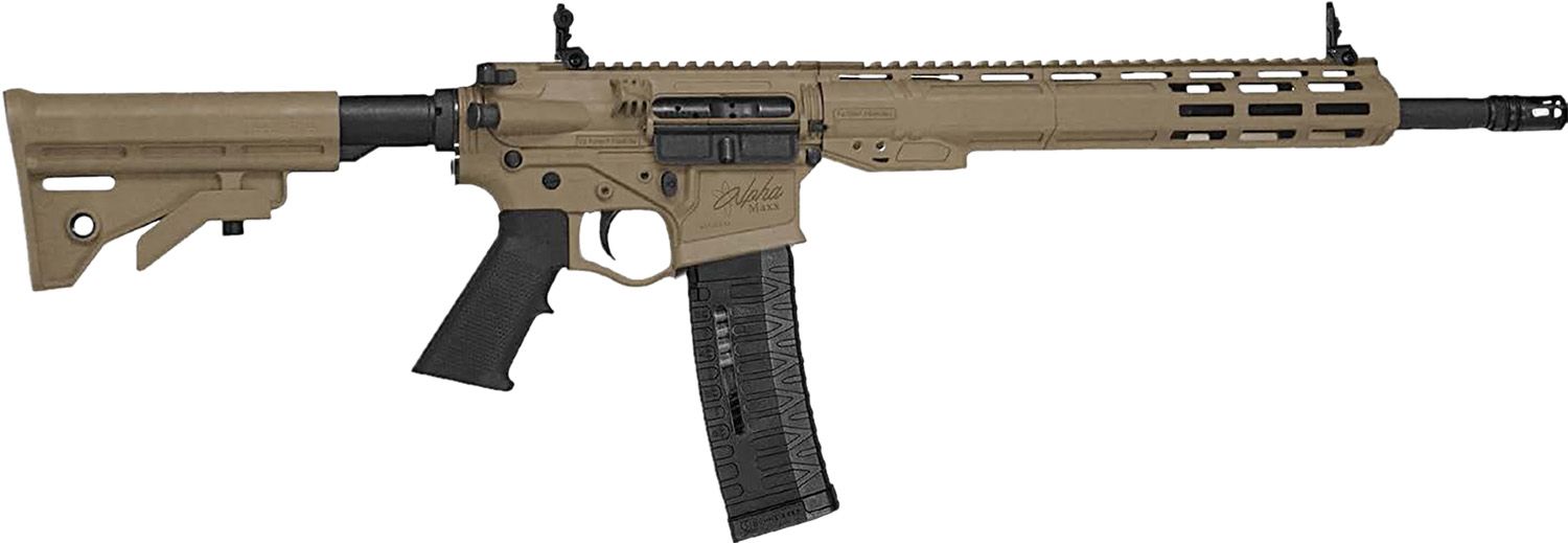 American Tactical Alpha Maxx Maxx Rifle ATIGAX30013MLCFDE, 300 Blackout, 16", ATI MM4 Stock, 60 Rds