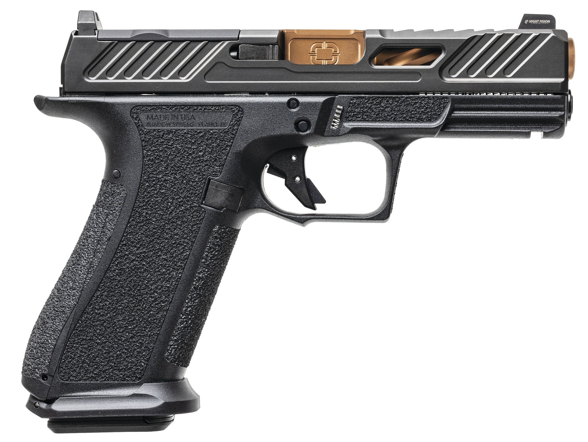 Shadow Systems XR920 Elite Optic Ready Pistol SS-3039-CA, 9mm, 4in, Black Frame Grips, 10 Rds