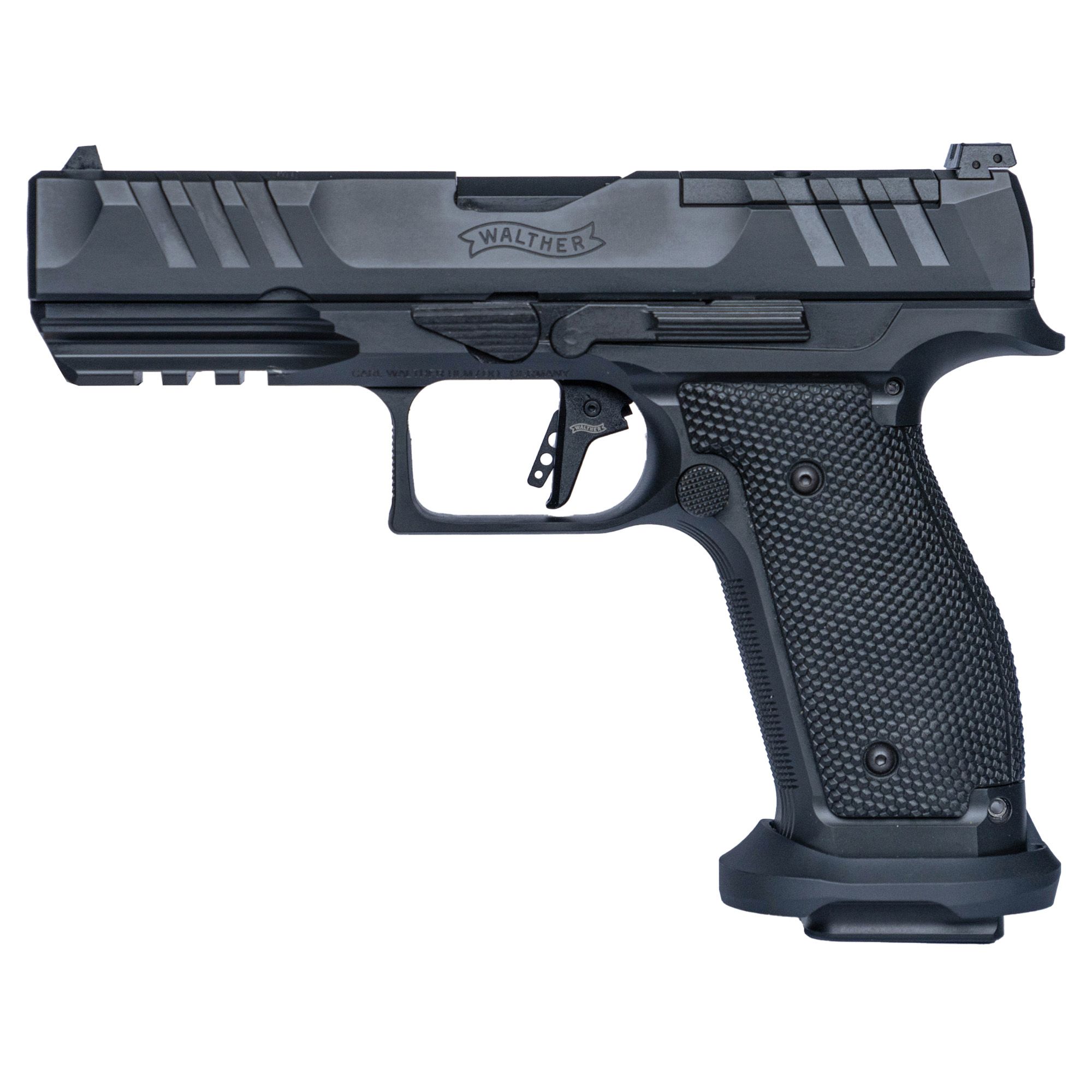 Walther PDP Pro Optic Ready Pistol 2897008, 9mm Luger, 4.50in, Textured Polymer Grips, Black Finish, 20 Rds