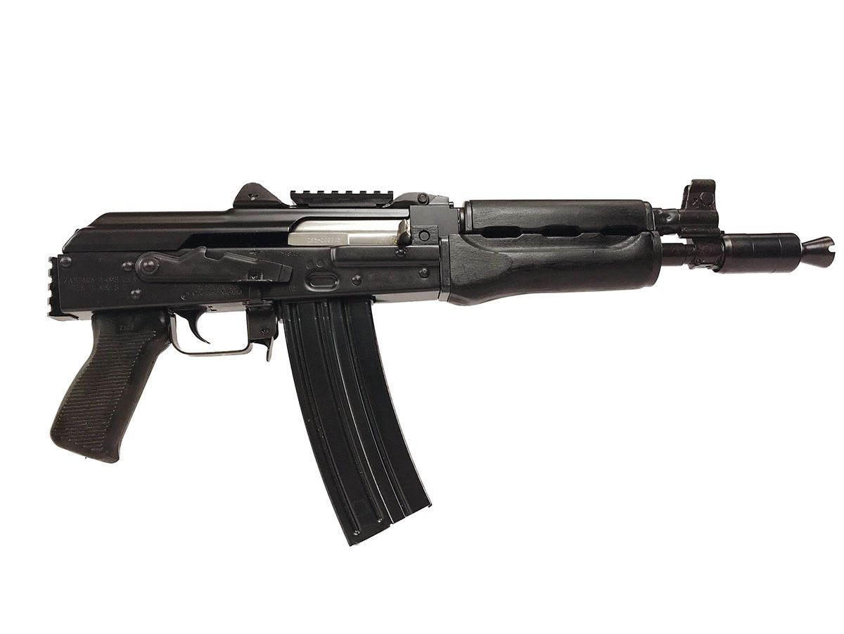 Zastava ZPAP M85 Pistol ZP85556PA, 5.56 NATO, 10in, Dark Walnut Furniture, 30 Rds