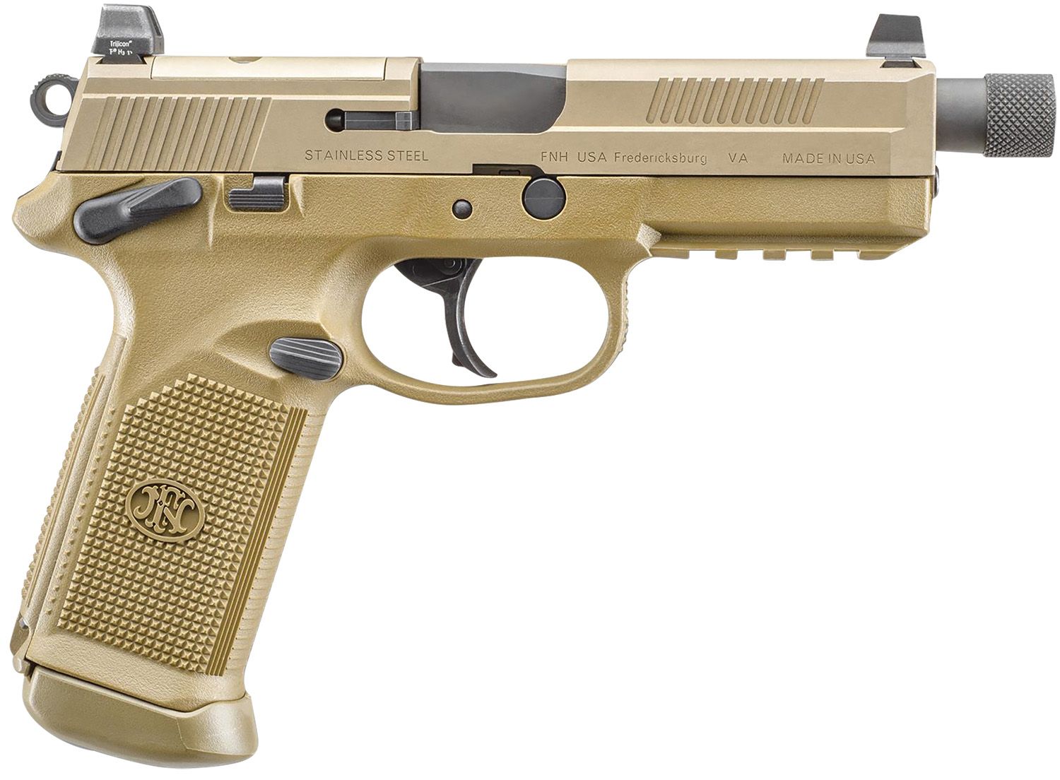FN Herstal FNX w/Optic Optic Ready Pistol 66102272, 45 ACP, 5.30in, Flat Dark Earth Finish, 10 Rds