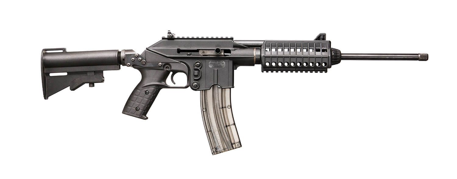 Kel-Tec SU 22 Semi-Auto Rifle SU22E, 22 Long Rifle, 16.1 in, Collapsible Stock, Black Finish