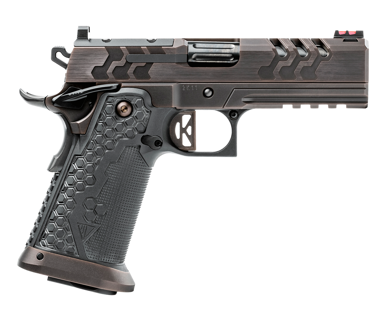 Kimber 2K11 Pro Royal Pistol 3500065, 9mm, 4.25", MJD Black Grips, Bronze PVD Slide/Frame, DLC Barrel, Optic Ready, 19+1