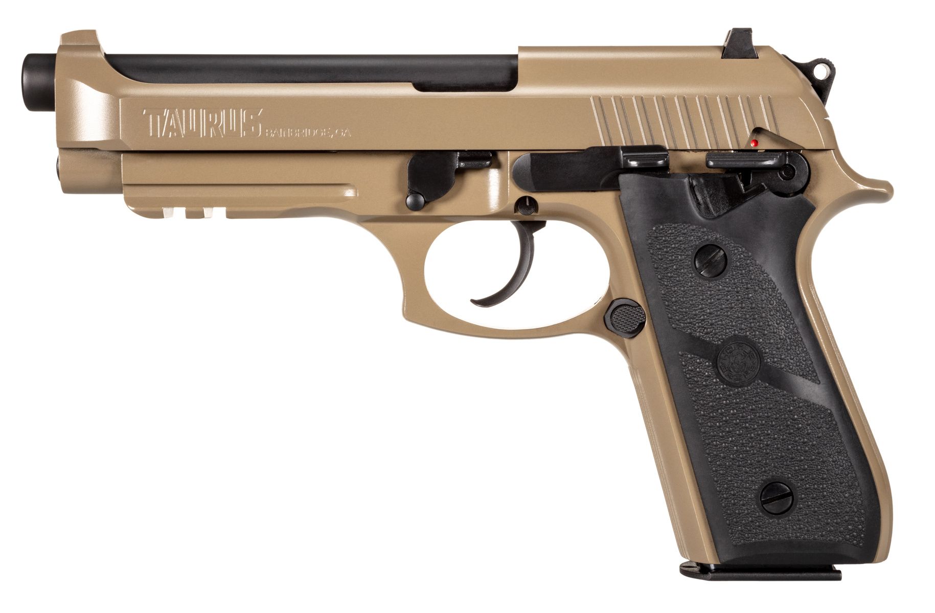 Taurus PT-92 Pistol 1-92015AA-H, 9mm, 5in, Black Hogue Grips, 17 Rds