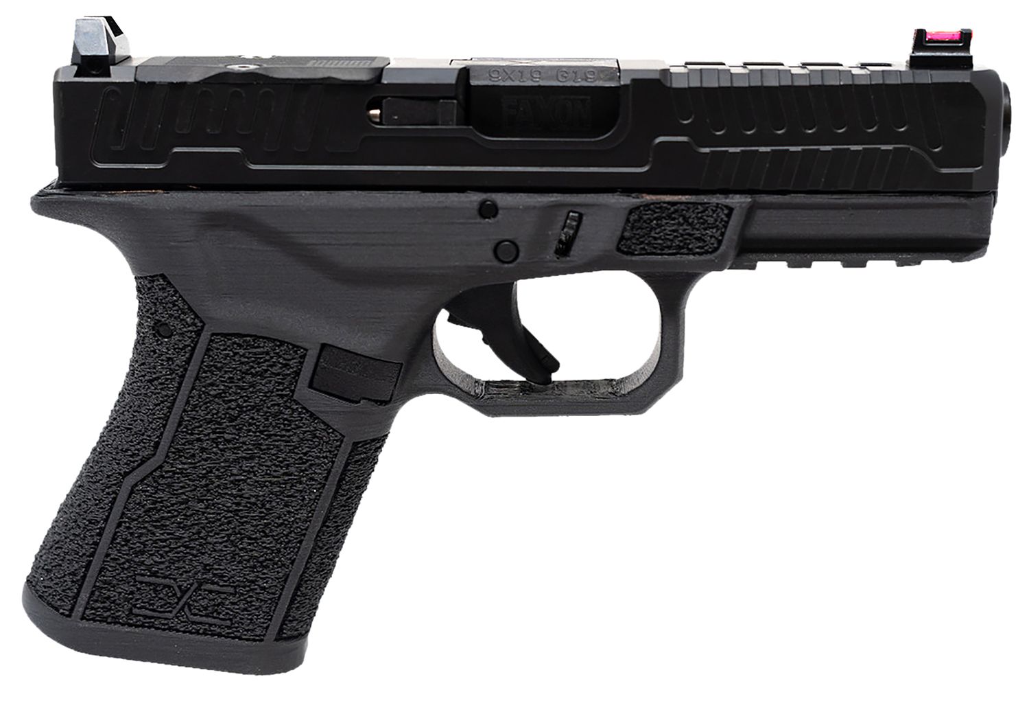 Faxon FX-19 Patriot Gen 2 Optic Ready Pistol FX-19-P-02, 9mm Luger, Angled Grips, 15 Rds