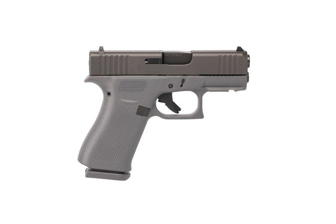 Glock 43X Pistol UX4350201FRGF, 9mm, 3.39", Gray Synthetic Grips, Black Finish, Fixed Glock Sights, 10 Rds