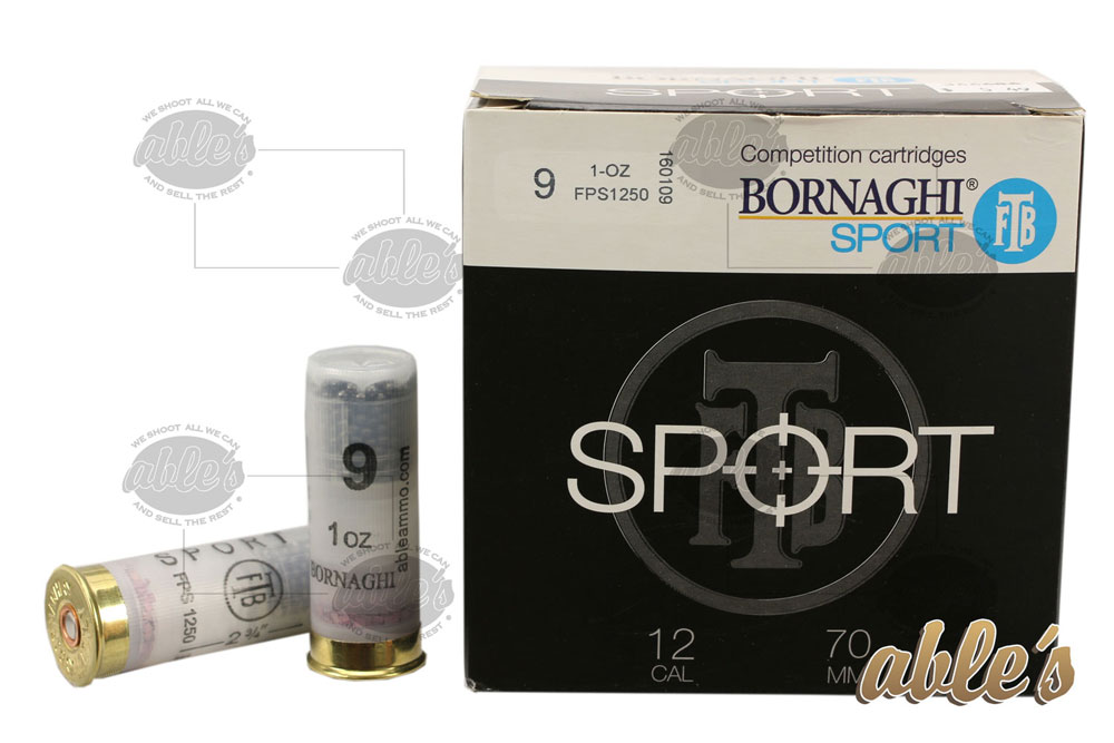 Bornaghi Sport Target Loads T1SPORT289, 12 Gauge, 2-3/4