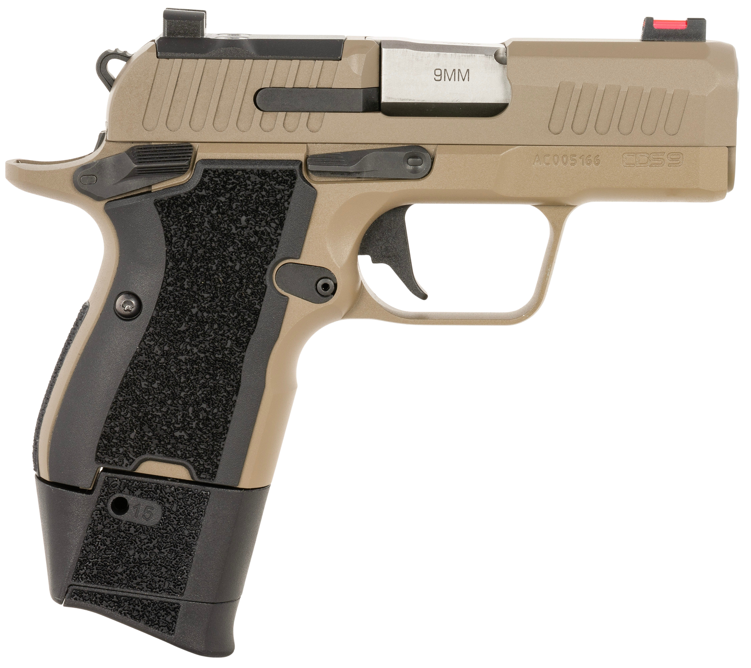 Kimber CDS9 Lite Optic Ready Pistol 3700881, 9mm Luger, 3.18in,  FDE Finish, 15 Rds