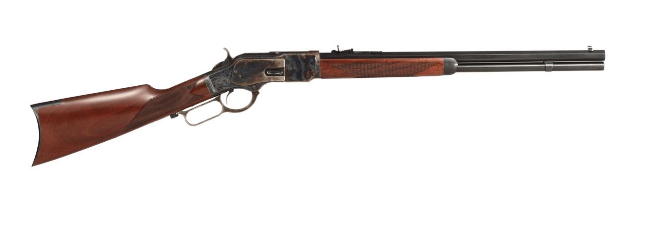 Taylors 1873 Lever-Action Rifle 550220DE, 357 Magnum | 38 Special, 20",  Walnut Stock, Color Case-Hardened Finish, 10 Rds