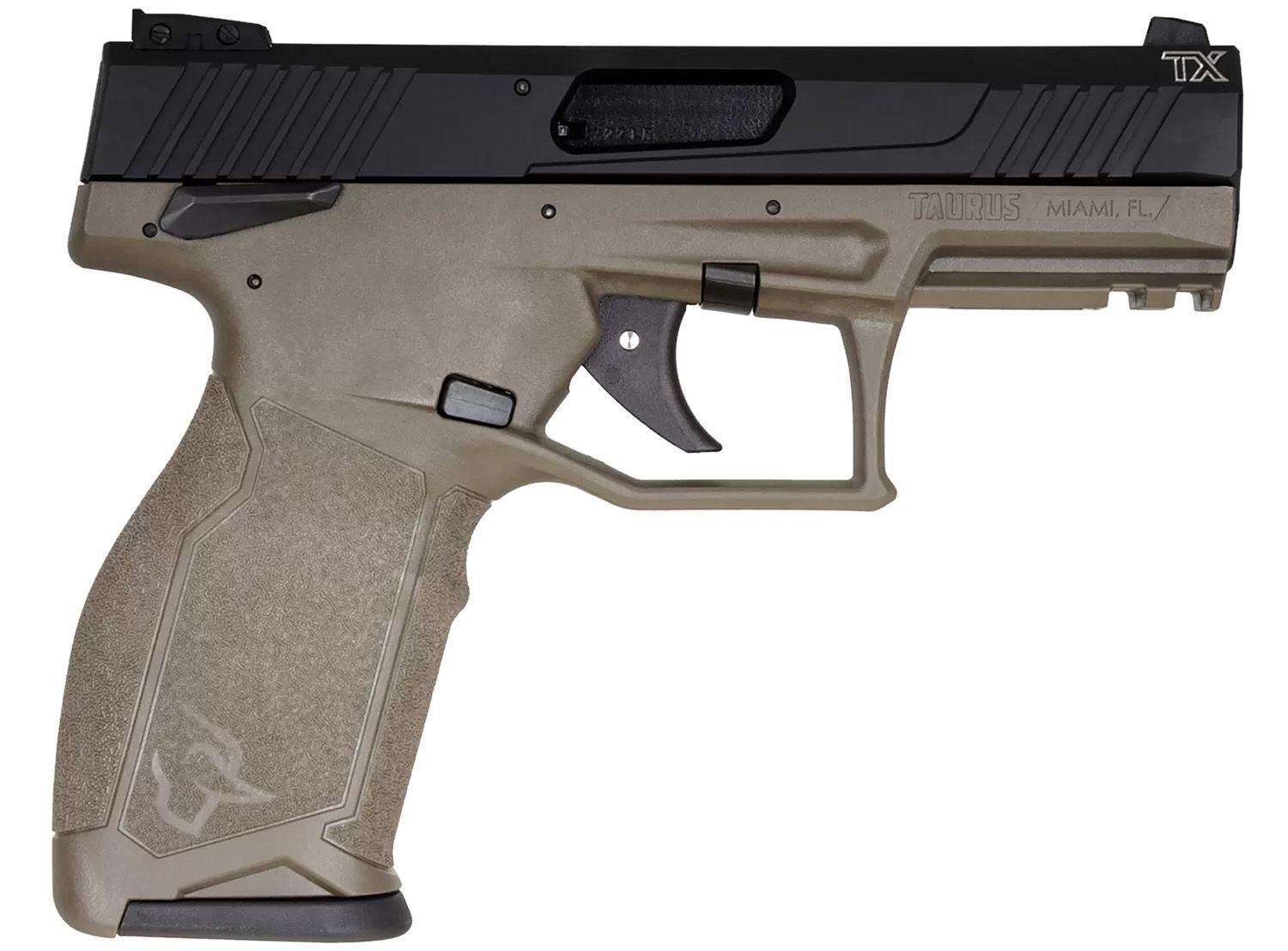 Taurus TX22 Pistol 1-TX22141O10, 22 LR, 4.10in, Textured Grips, OD Green Finish, 10 Rds