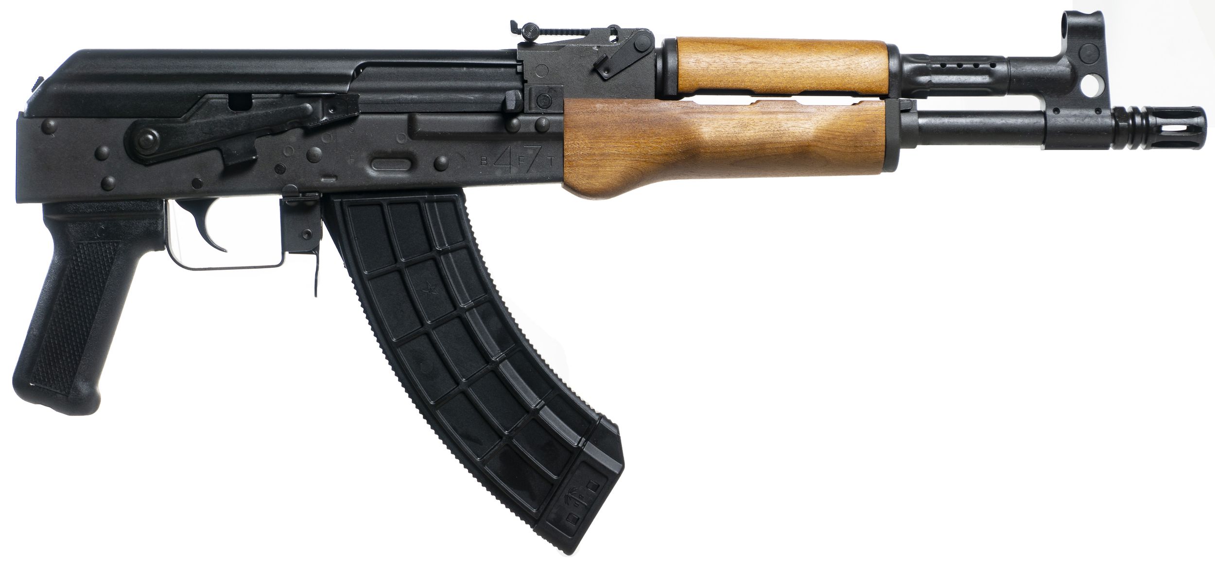 Century Arms BFT47 Pistol HG7416-N, 7.62x39mm, 12.5in, Wooden Forearm, 30 Rds