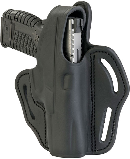 1791 Gunleather BHX Belt Hoster, Black, Right Hand, Multifit Size 5 (BHX5SBLR)