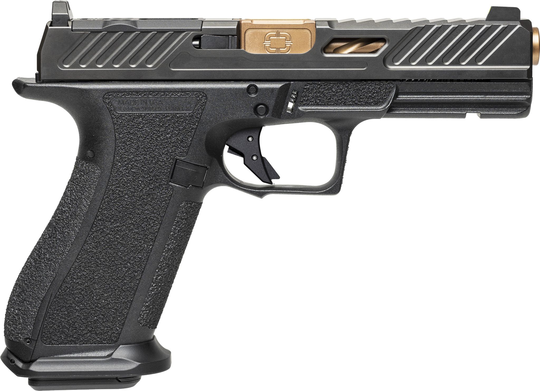 Shadow Systems DR920 Elite Optic Ready Pistol SS-2039, 9mm, 4.5in, Black Frame Grips, 10 Rds