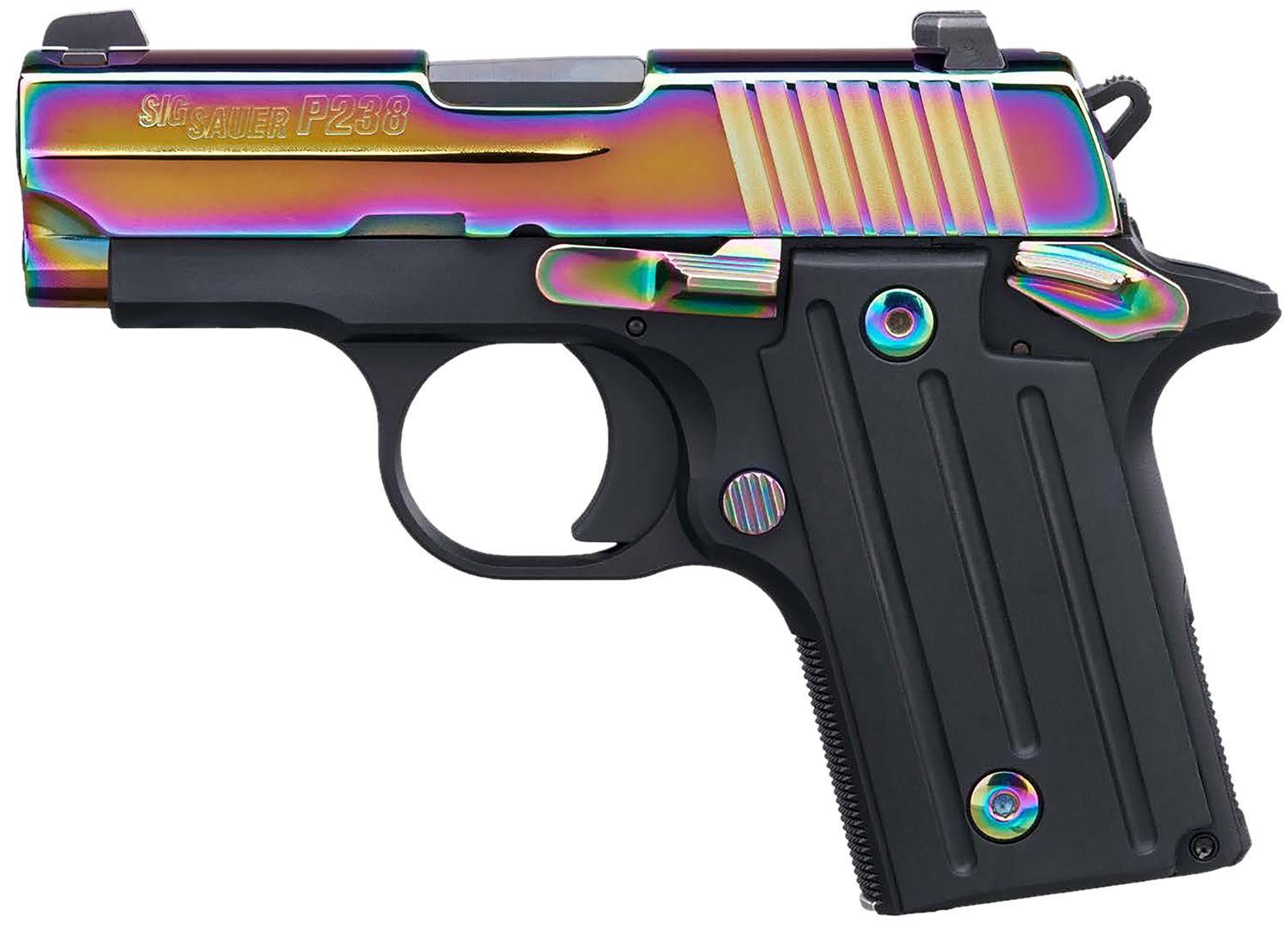 Sigarms P238 Pistol 238380RBT2, 380 ACP, 2.70in, Polymer Grips, Black Anodized Finish, 6 Rds