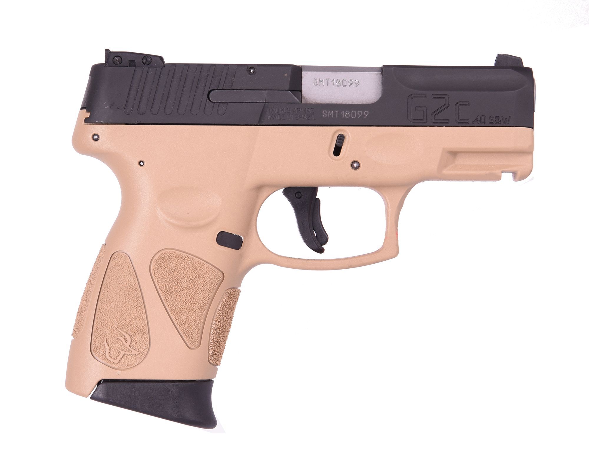Taurus G2C Pistol 1-G2C4031-10T, 40 S&W, 3.2in, Flat Dark Earth Polymer Grips, 10 Rds