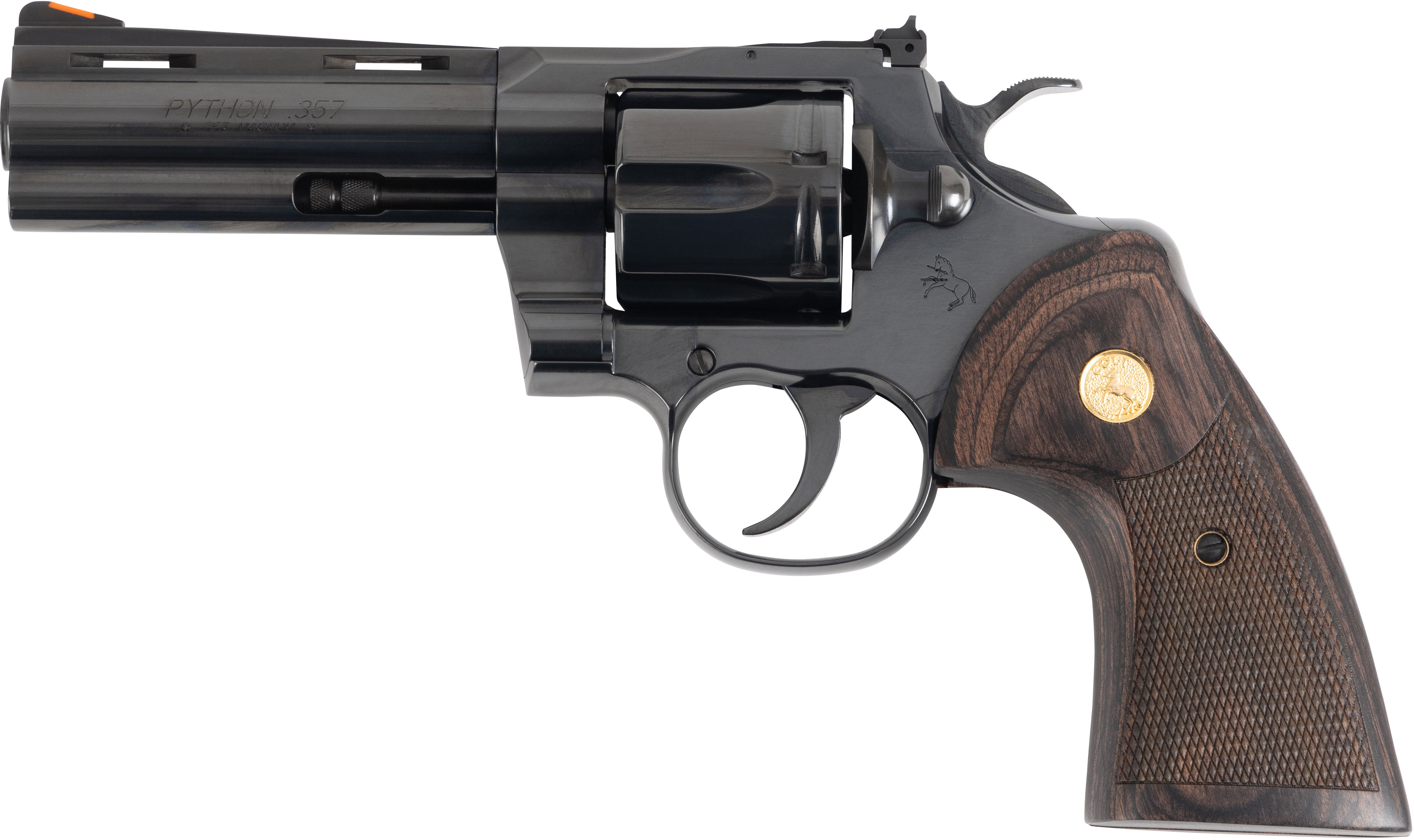 Colt Python Revolver PYTHON-BP4WTS, 357 Magnum, 4.25