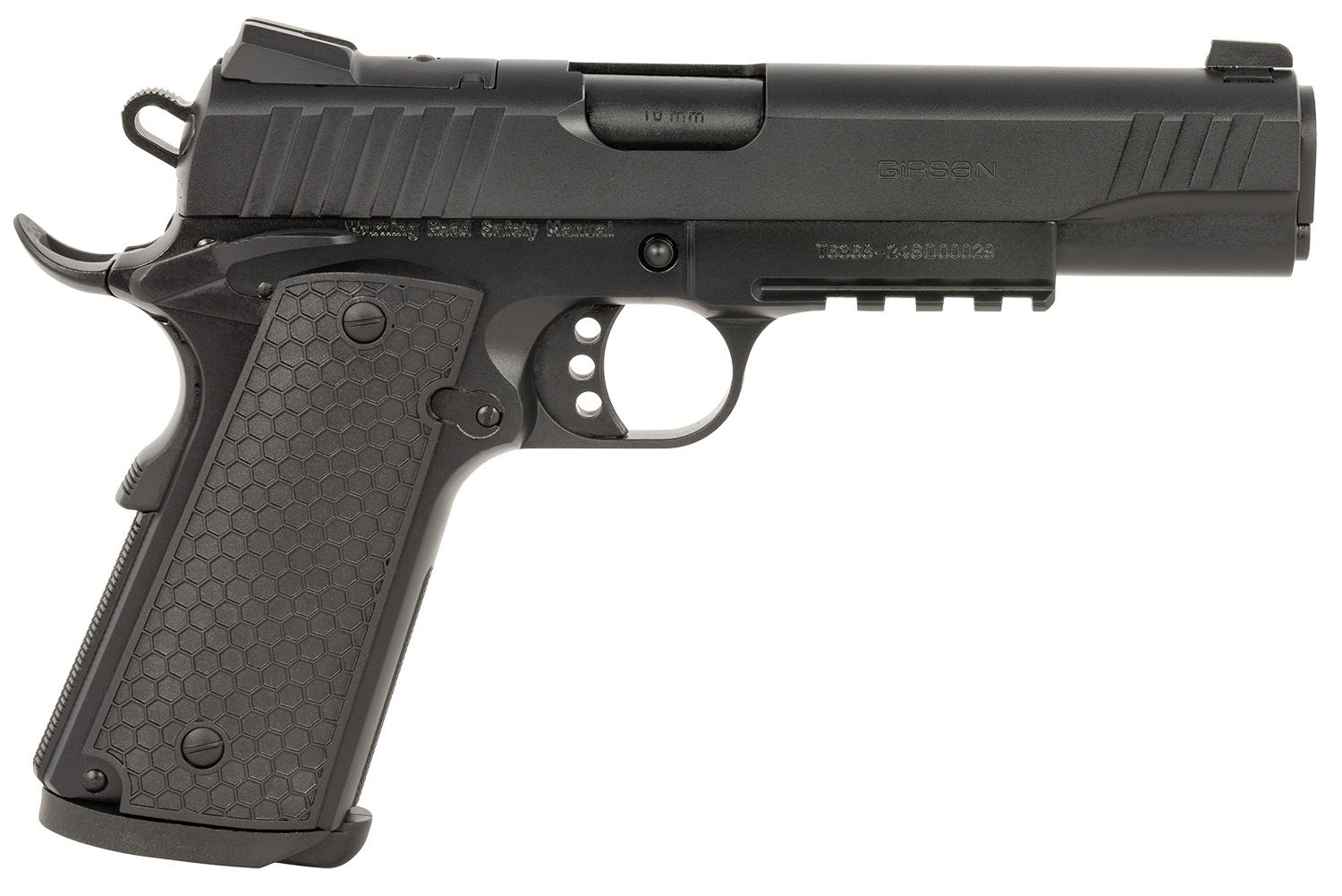 EAA MC1911 S Influencer Optic Ready Pistol 391048, 10mm Auto, 5in, Black Polymer Grips, Black Finish, 9 Rds