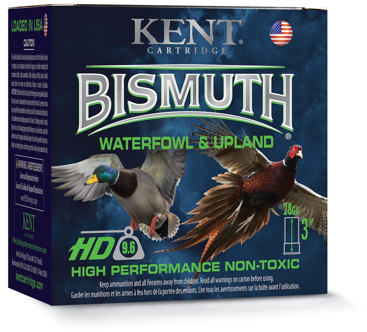 Kent Bismuth Waterfowl Shotshells B283305, 28 Gauge, 3", 1 1/16 oz, 1350 fps, #5 Bismuth , 25 Rds/Bx