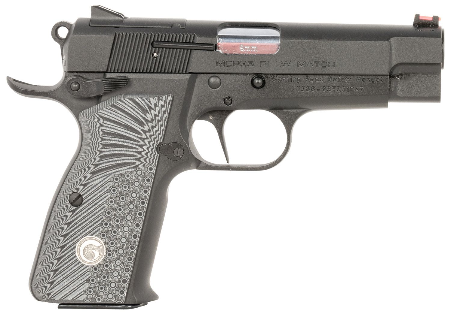 EAA MCP 35 PI Lightweight Optic Ready Pistol 390430, 9mm Luger, 3.88in, Black G10, Black Finish, 15 Rds