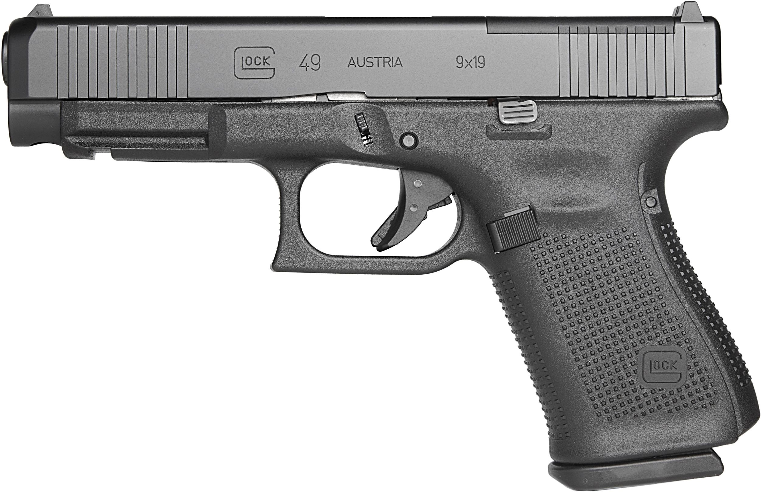 Glock G49 Gen 5 MOS Pistol PA495S203MOS, 9mm, 4.49in, Polymer Frame, Optic Ready, 15 Rds