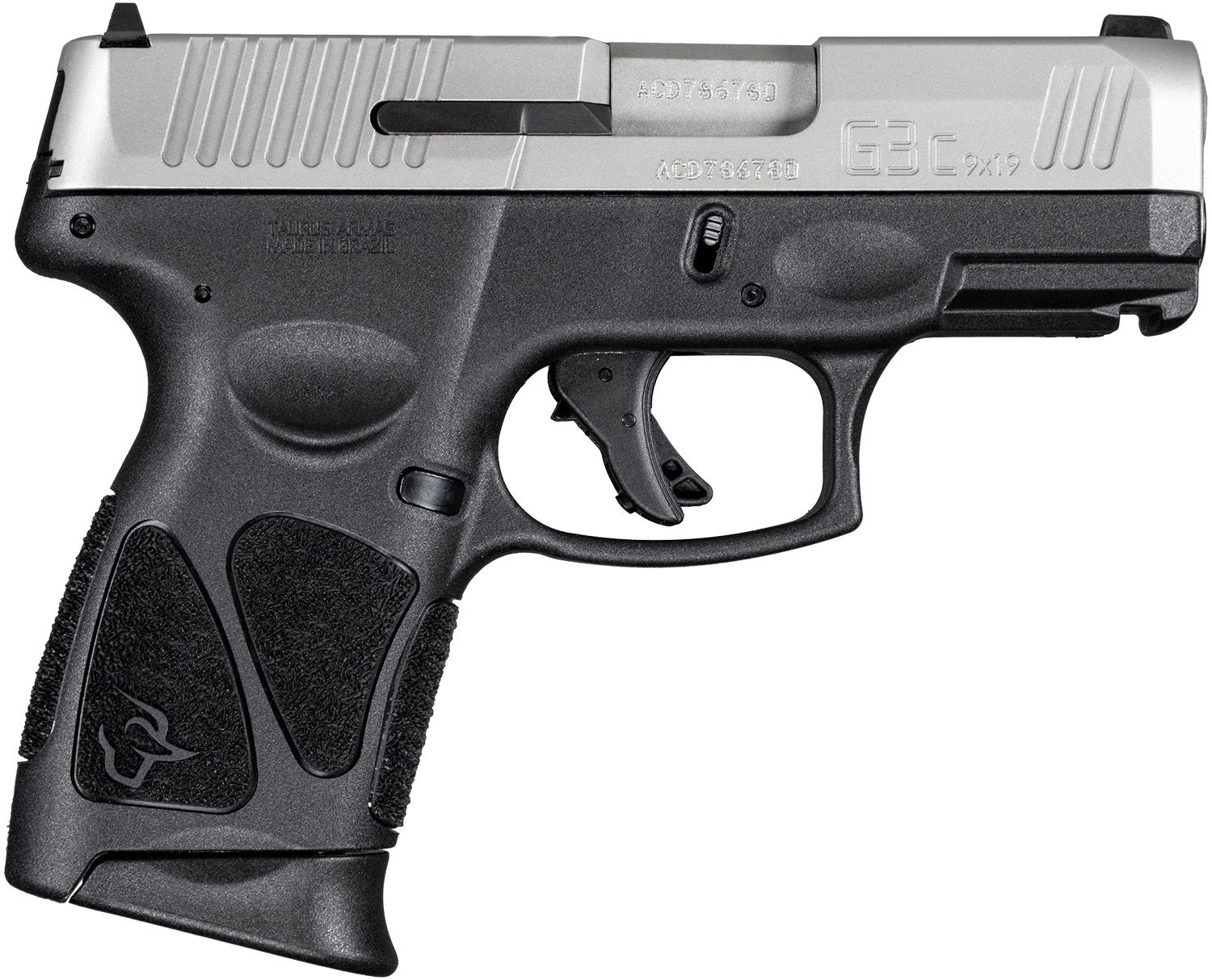 Taurus G3C Pistol 1-G3C939-2X10, 9mm Luger, 3.26in, Black Polymer Grips, Black Finish, 10 Rds