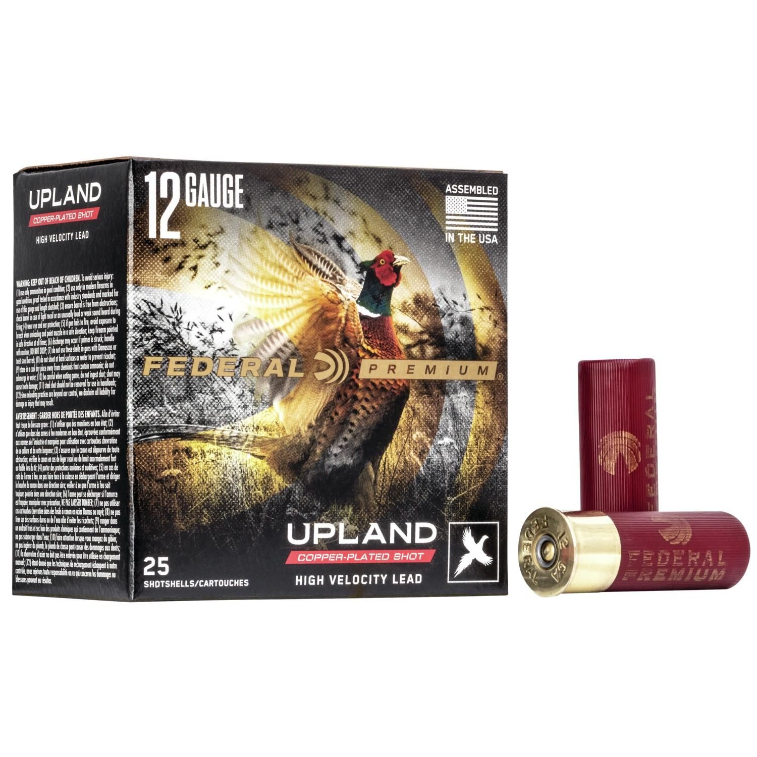 Federal Premium Wing Shok High Velocity P1286, 12 Gauge, 2-3/4", 1-1/8 oz, 1500 fps, #6 Lead Shot, 25 Rds/Bx