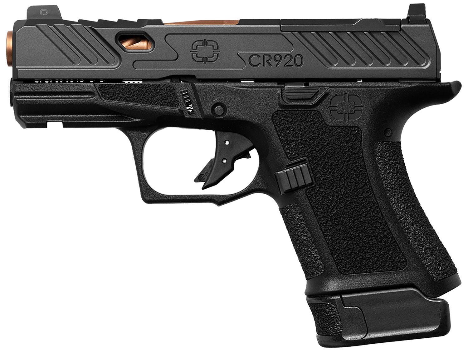 Shadow Systems CR920 Elite Optic Ready Pistol SS4011, 9mm Luger, 3.40in, Black Finish, 10 Rds