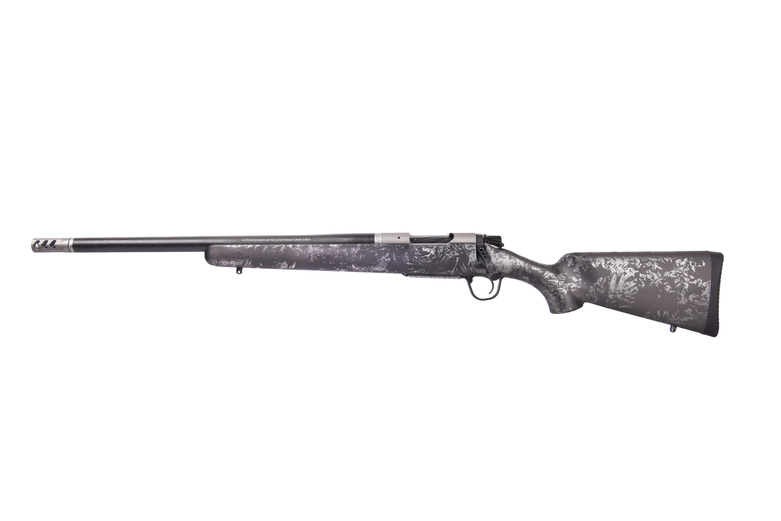 Christensen Ridgeline FFT Titanium Rifle 801-06228-00, 6.5 Creedmoor, 20", Synthetic Carbon Stock W/metallic Gray Accents, 4 Rds